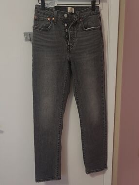Levi's Faded Black Button-Fly Jeans